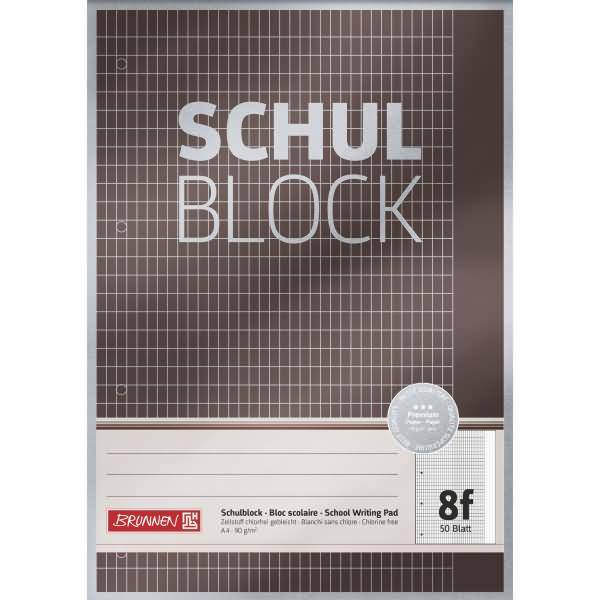 Schulblock Premium A4 90g/qm 50 Blatt Lineatur 8f