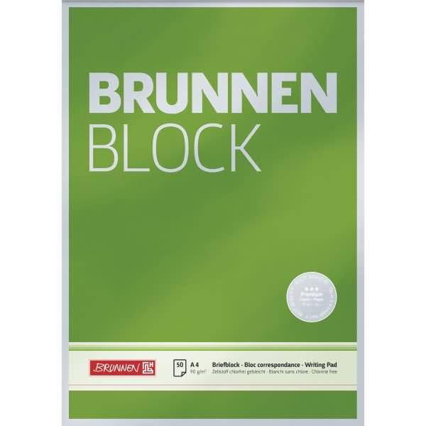 Schreiblock Brunnen-Block A4 90g VE=50 Blatt blanko