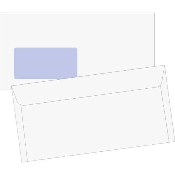 Briefumschläge DL Fenster Haftklebung weiß VE=100 Stück