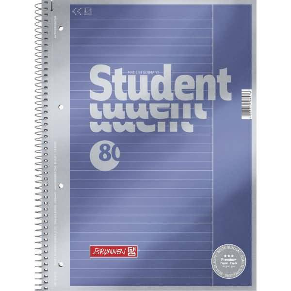 Collegeblock Premium Student A4 90g/qm 80 Blatt Lineatur 25