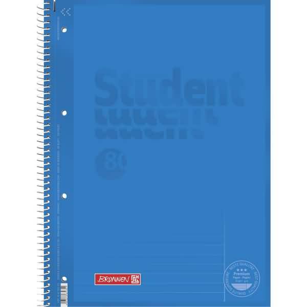 Collegeblock Student A4 90g/qm 80 Blatt Lineatur 25 azur