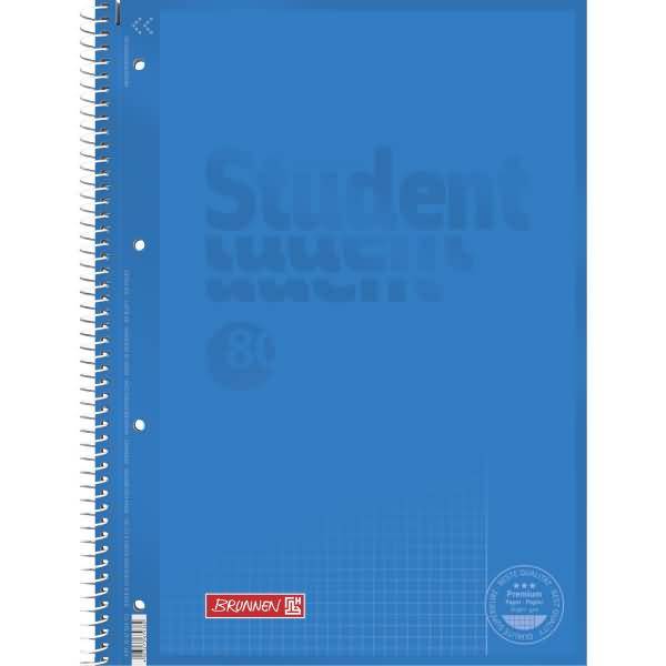 Collegeblock Student A4 90g/qm 80 Blatt Lineatur 26 azur