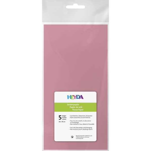 Seidenpapier 18g/qm 50x70cm rosa VE=5 Bogen