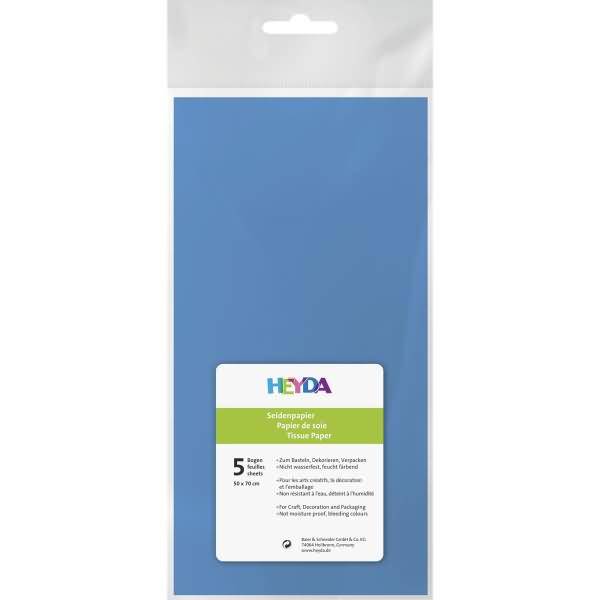 Seidenpapier 18g/qm 50x70cm hellblau VE=5 Bogen