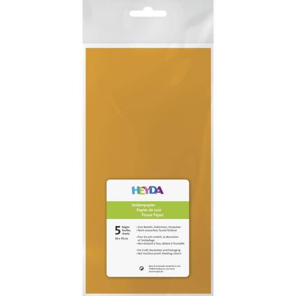 Seidenpapier 18g/qm 50x70cm orange VE=5 Bogen