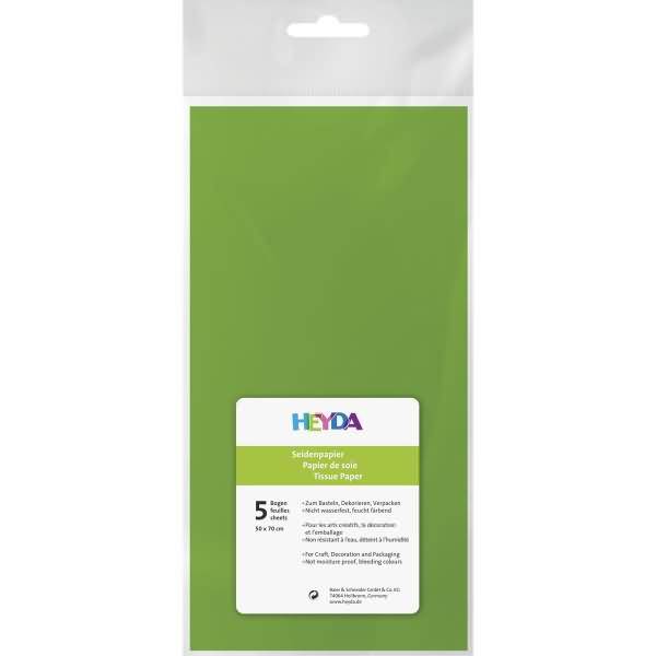 Seidenpapier 18g/qm 50x70cm hellgrün VE=5 Bogen