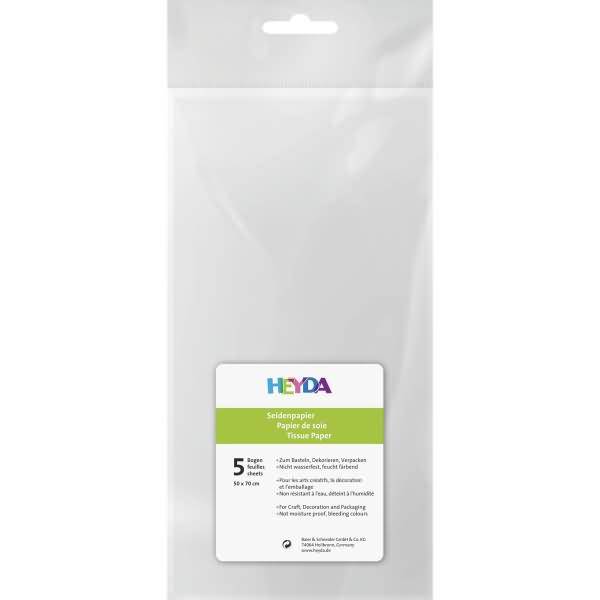 Seidenpapier 18g/qm 50x70cm weiß VE=5 Bogen