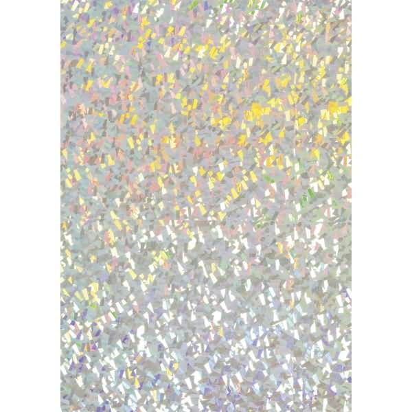 Holografiekarton 50x70cm silber/Prisma