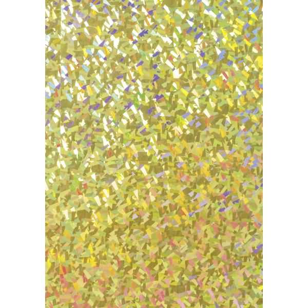 Holografiekarton 50x70cm gold/Prisma