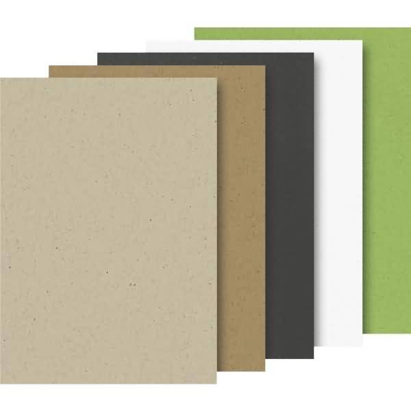 Naturkarton-Block A4 20 Blatt sortiert