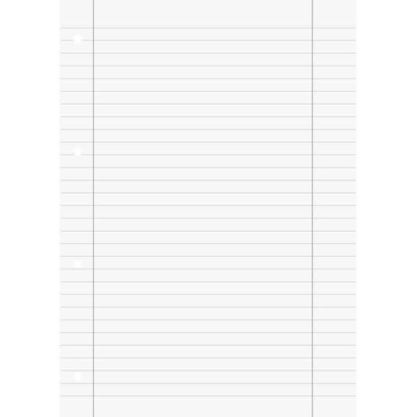 Schreibblock A4 70g/qm 80 Blatt 4-fach gelocht liniert