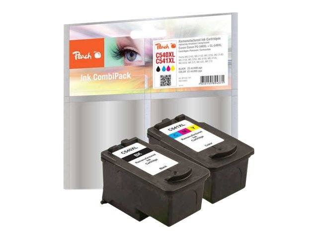 Peach Spar Pack - 2er-Pack - Größe XL - Schwarz, Farbe (Cyan, Magenta, Gelb)