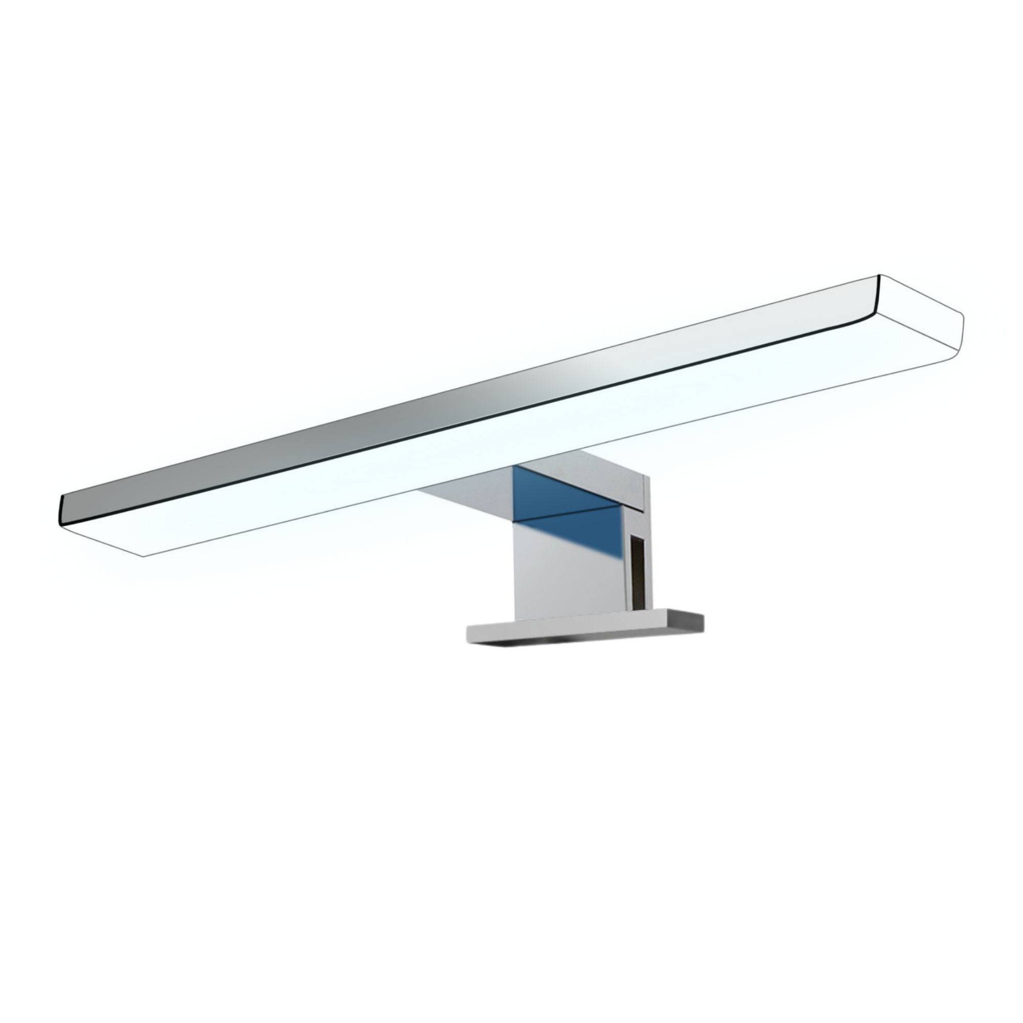 kalb | Aurinko LED Badleuchte Badlampe Spiegellampe Spiegelleuchte Chrom 230V 30-80cm warmweiß/neutralweiß