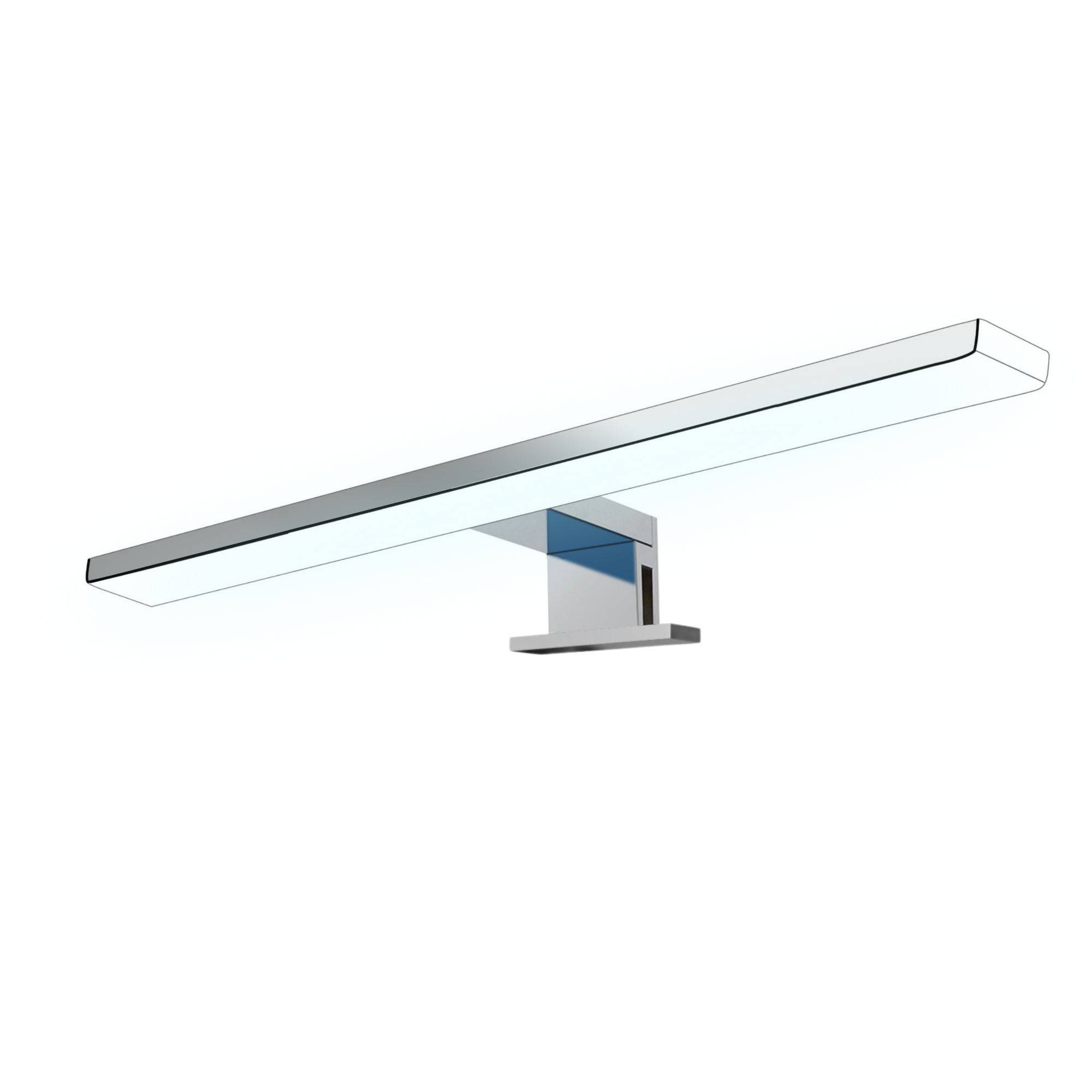 kalb | Aurinko LED Badleuchte Badlampe Spiegellampe Spiegelleuchte Chrom 230V 30-80cm warmweiß/neutralweiß