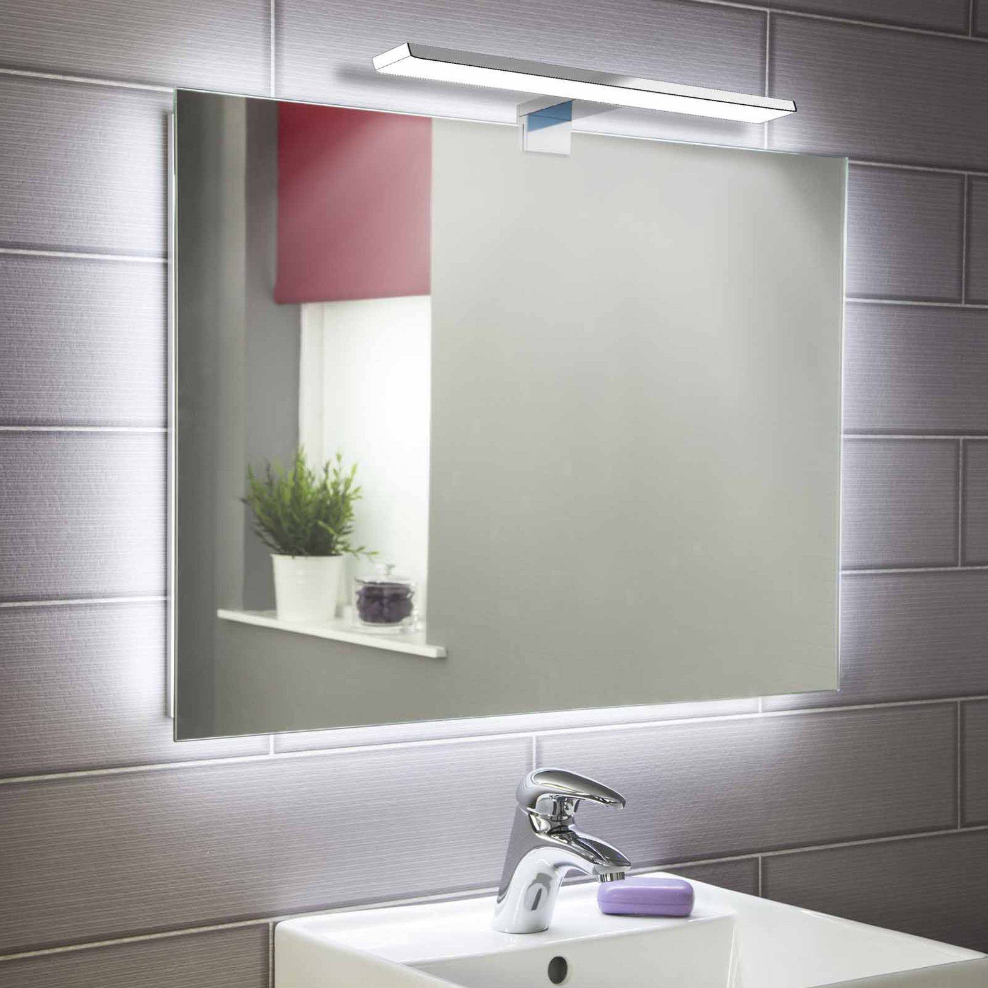 kalb | Aurinko LED Badleuchte Badlampe Spiegellampe Spiegelleuchte Chrom 230V 30-80cm warmweiß/neutralweiß