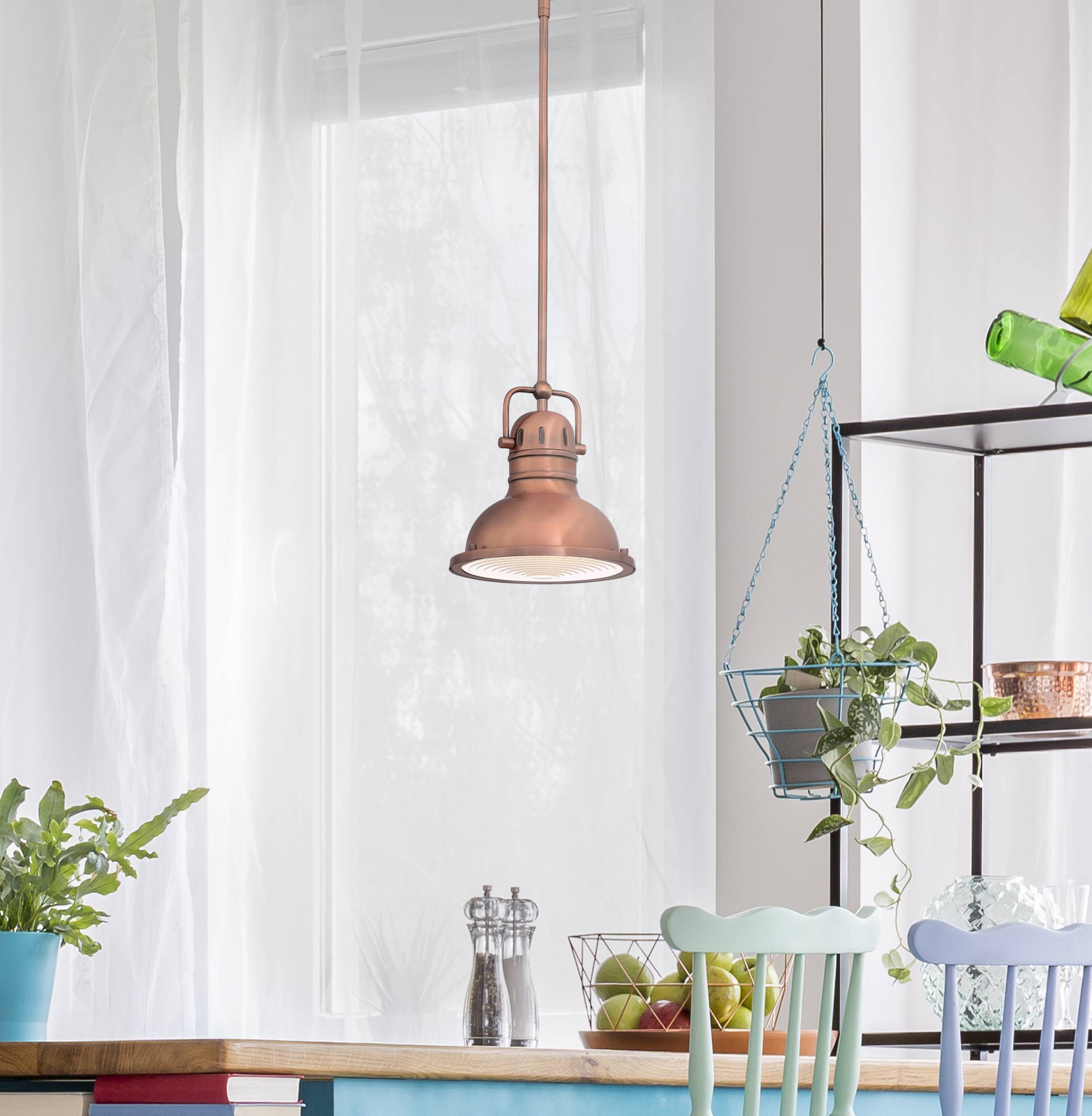 Pendelleuchte Boswell Kupfer gewaschen