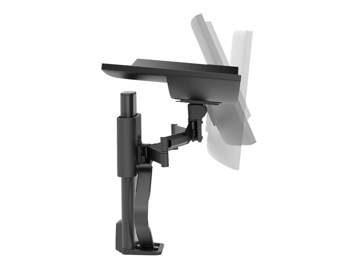 Ergotron TRACE - Befestigungskit (Pivot, Basis, VESA-Abstandshalter, Hubsäule, Verlängerungsarm, 2-teilige Tischklemme)