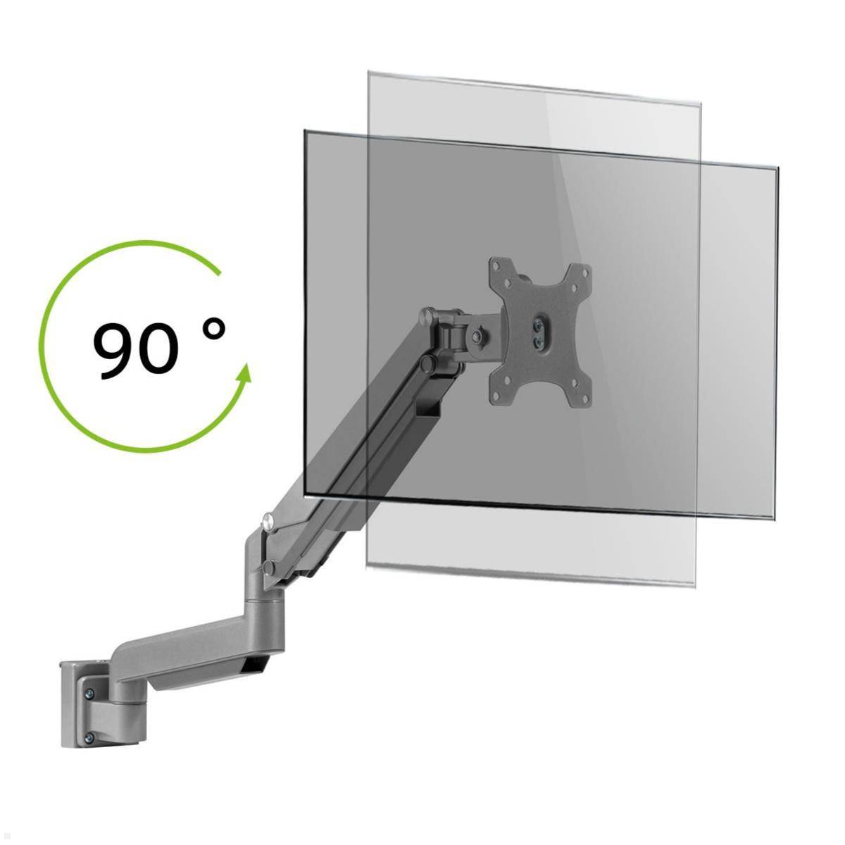 MonLines MSH007 Monitor Schwenkarm für MSH Slatwall mit Pivotfunktion