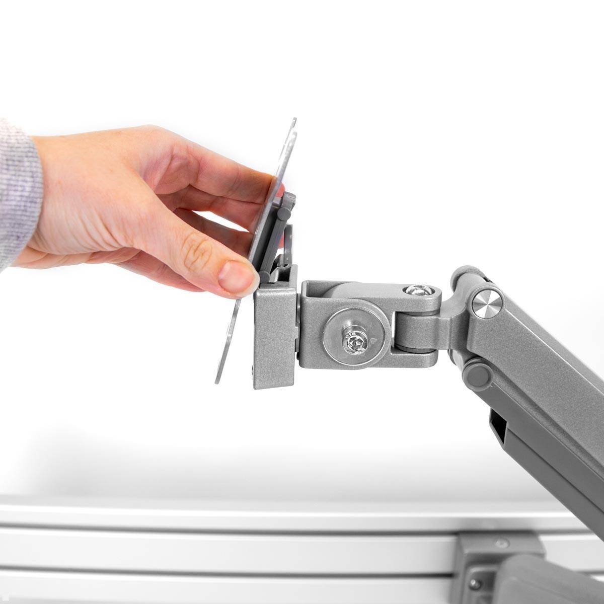 MonLines MSH007 Monitor Schwenkarm für MSH Slatwall mit Pivotfunktion