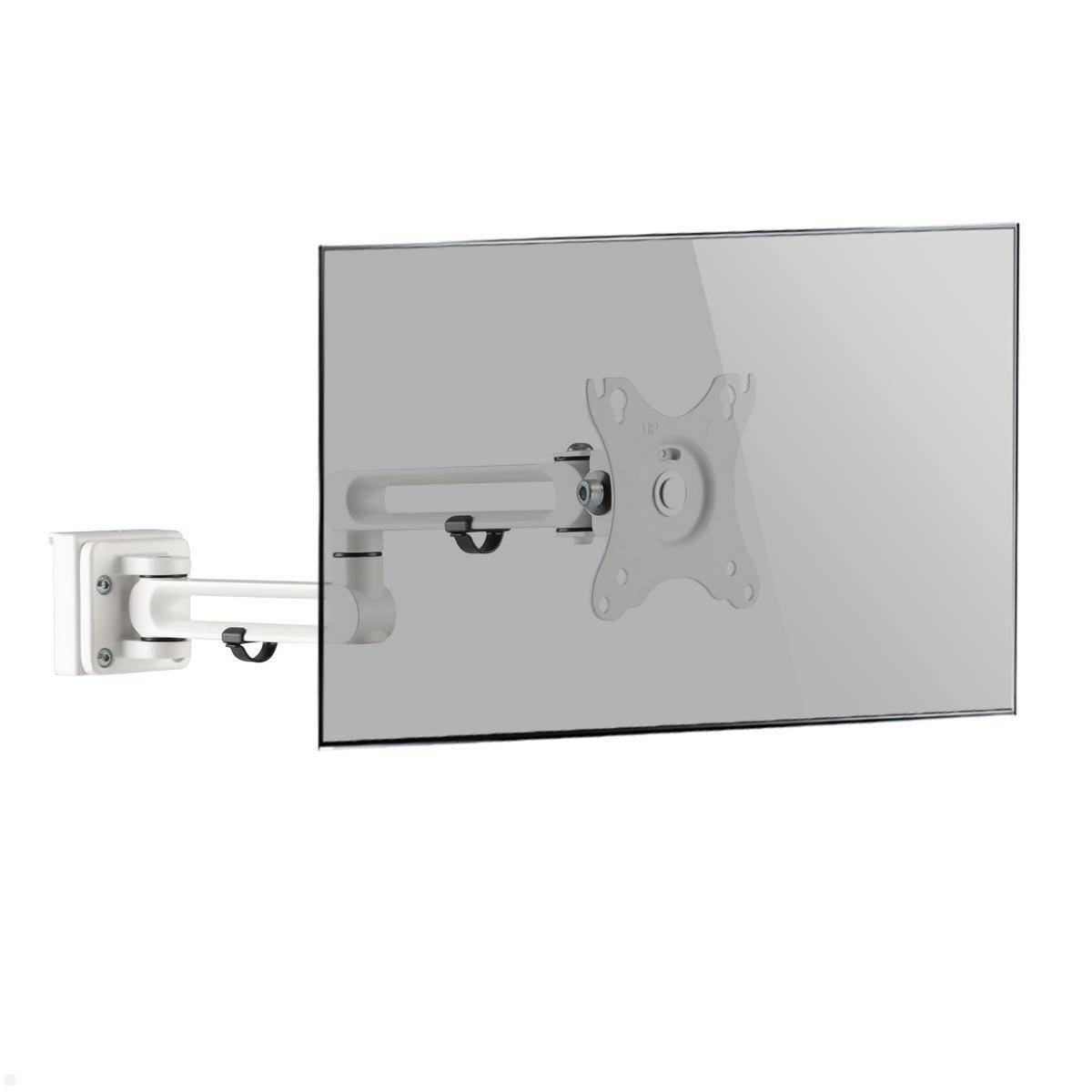 MonLines MSH006 Monitor Schwenkarm für MSH Slatwall, weiß