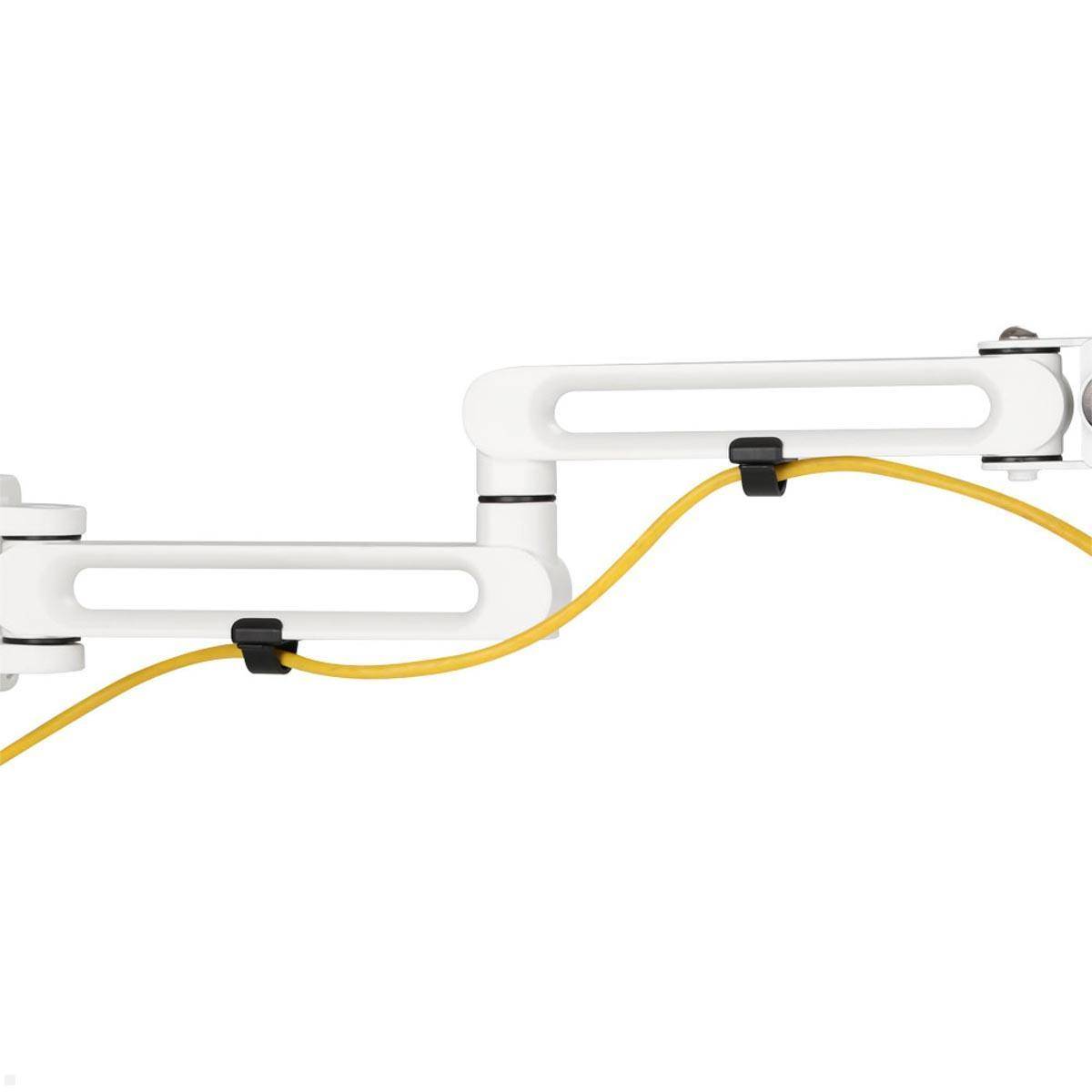 MonLines MSH006 Monitor Schwenkarm für MSH Slatwall, weiß