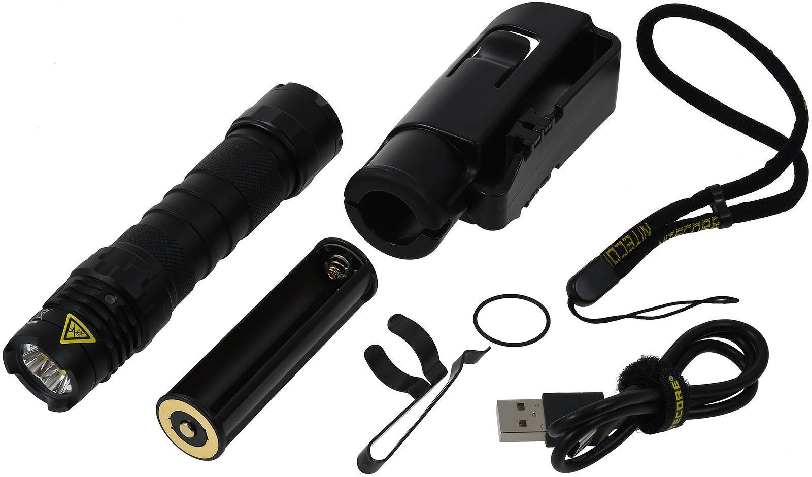 Nitecore P10iX taktische LED-Taschenlampe, bis zu 4000 Lumen, inkl. USB-C Ladekabel, Li-Ion