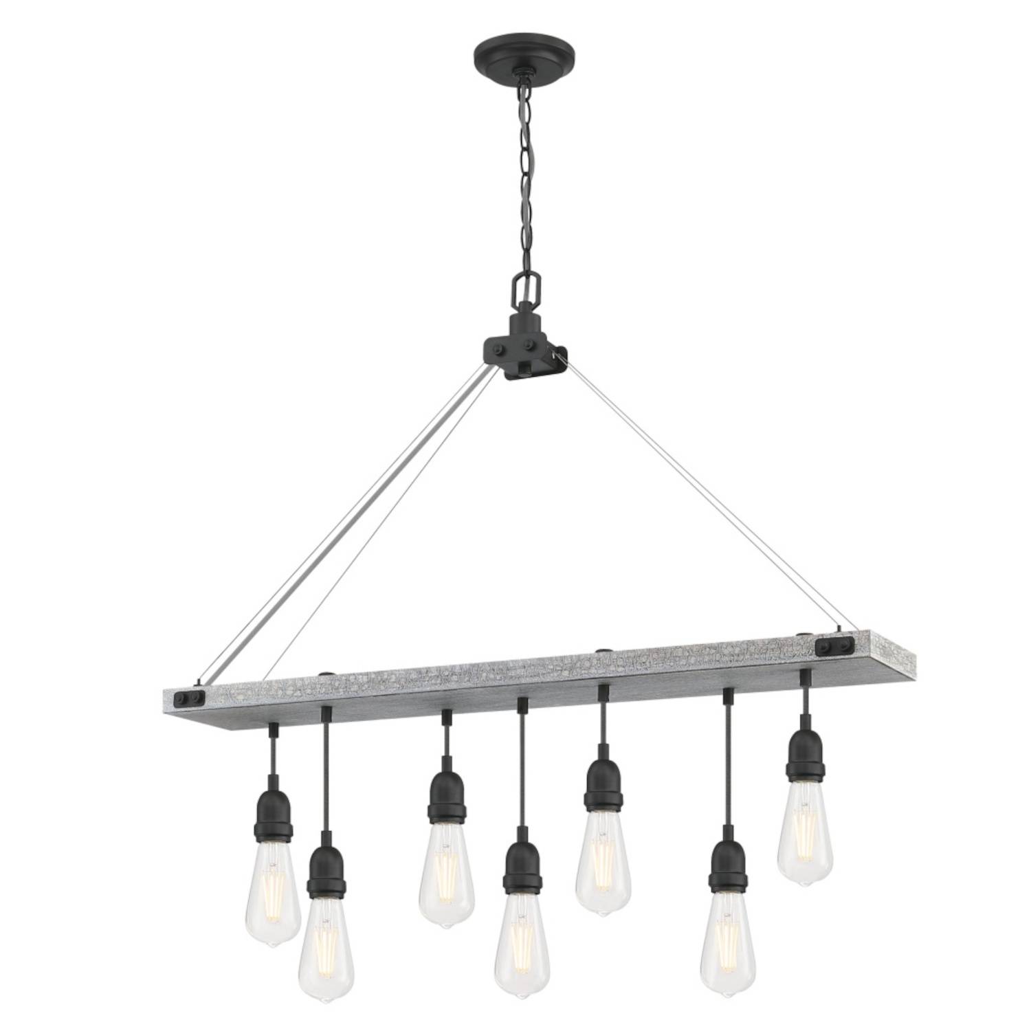 Kronleuchter Elway Esche / Gun Metal
