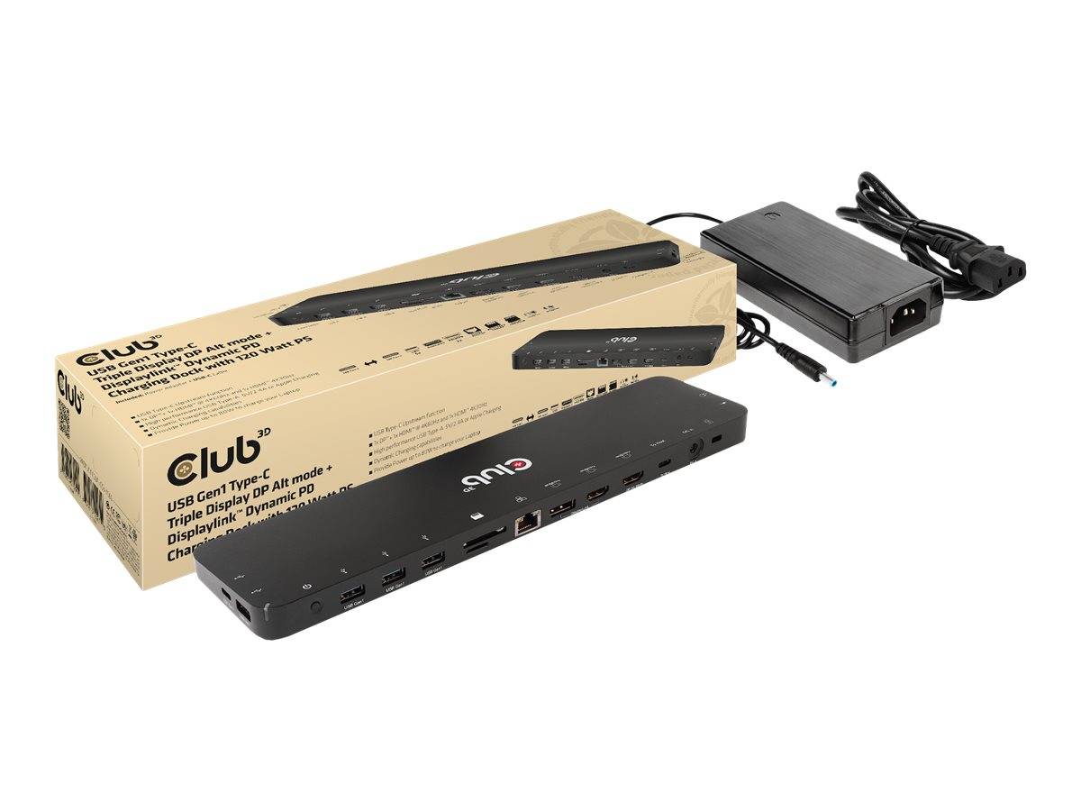 Club 3D - Dockingstation - USB-C - 2 x HDMI, DP