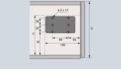 Klappenhalter Lift Mini Ku.Federkraft 60N HETTICH