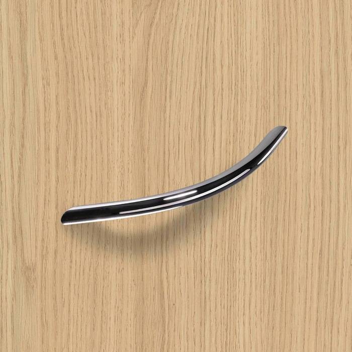 Möbelgriff Nicia STA verchr.glanz 128mm D.10mm HETTICH