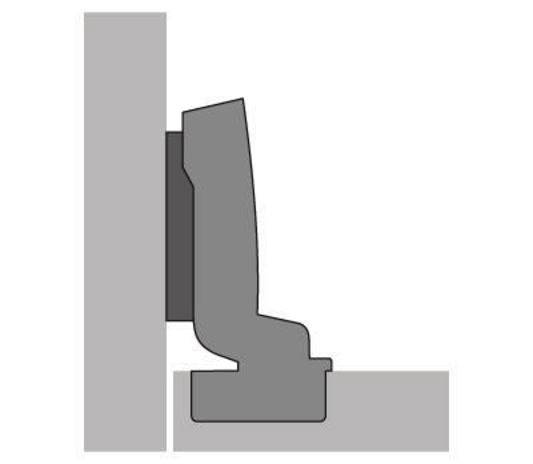 Scharnier Sensys 8645i 110Grad -4mm z.Anschr.obsidianschwarz HETTICH