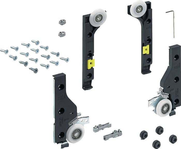 Schiebetürbeschlag 1 Komplett Set 30kg HETTICH