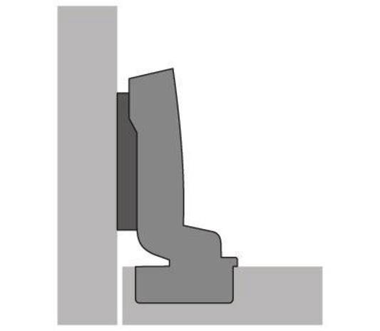 Dicktürscharnier Sensys 8631i einliegendzum Anschr.vern.HETTICH