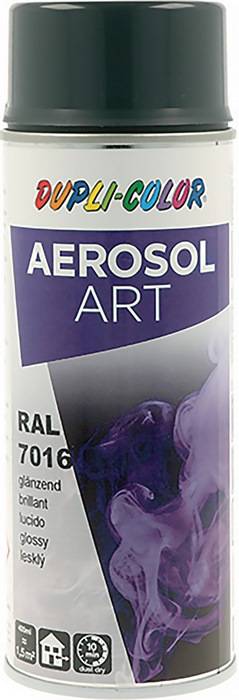 Buntlackspray AEROSOL Art grau glänzend RAL 7016 400ml Spraydose