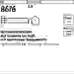 Sechskantschraube ISO 8676 VG M22x1,5x 50 8.8 25 Stück