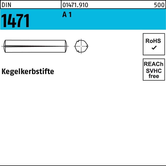 Kegelkerbstift DIN 1471 5x 30 A 1 100 Stück
