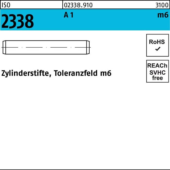 Zylinderstift ISO 2338 2,5 m6x 8 A 1 500 Stück