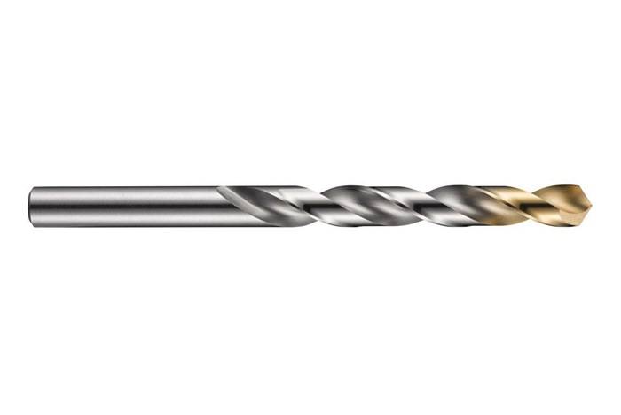 Ein Metallbohrer mit Spiralnutendesign, der zum Bohren von Löchern in verschiedenen Materialien verwendet wird.