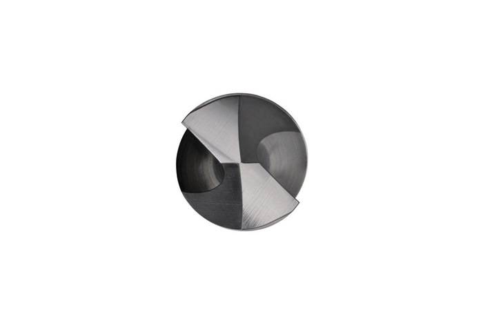 Eine Nahaufnahme der Spitze eines Metallbohrers, die scharfe, spiralförmige Schneidkanten zeigt, die für präzises Bohren entwickelt wurden.