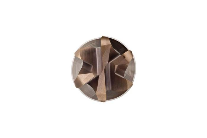 Schaftfräser S536 DORMER D.10mm R.2mm Gesamt-L.75mm Schneiden-L.10mm HM TiSiN 25