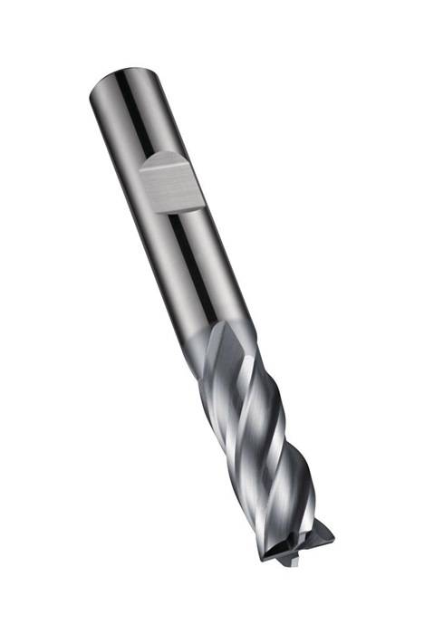Schaftfräser S814HB DIN 6527L D.4mm Gesamt-L.57mm Schneiden-L.11mm HM AlCrN 34Gr