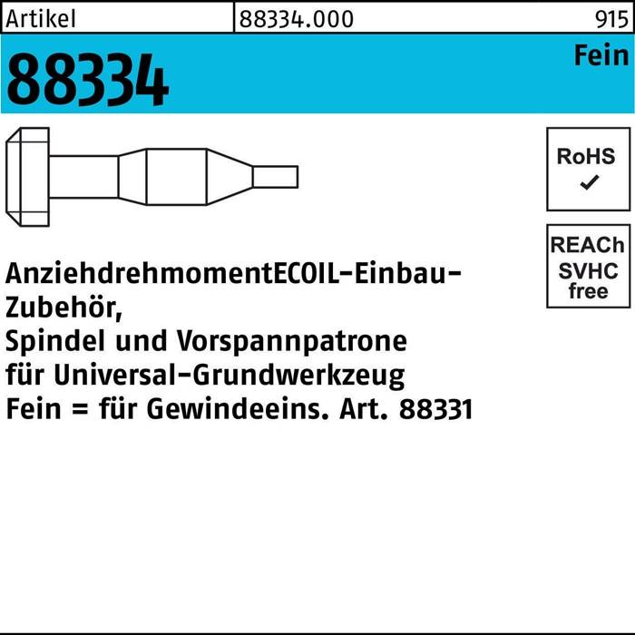 Einbauzubehör R 88334 Spindel/Vorspannpatrone M12x 1,5 Stahl 1 Stück AMECOIL