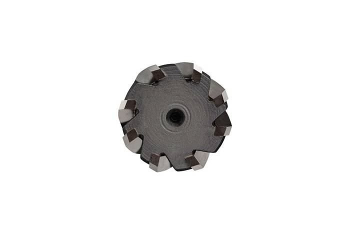 Ein kreisförmiges Schneidwerkzeug mit mehreren scharfen Zähnen, das zum Bearbeiten oder Formen von Materialien wie Metall oder Holz entwickelt wurde.