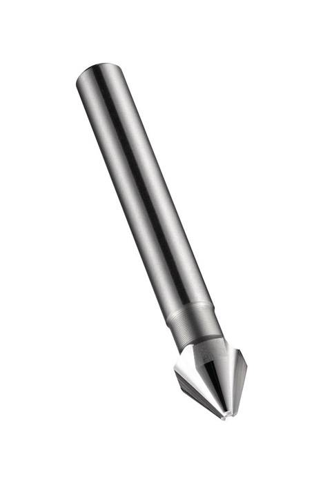 Ein Metallbohrer mit einer scharfen, spitzen Spitze, entwickelt für präzises Bohren in verschiedenen Materialien.