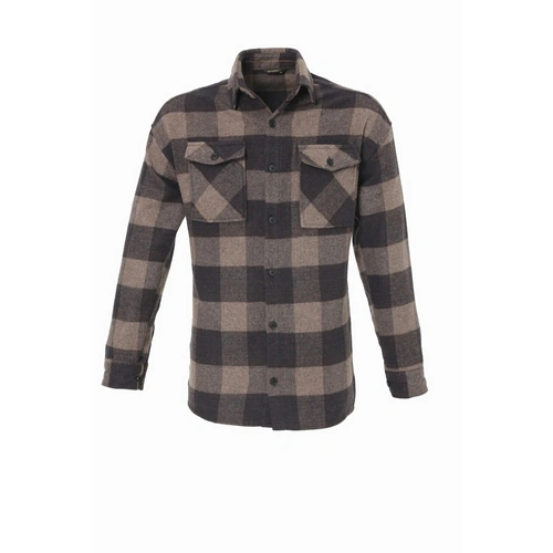 Flanellhemd H-265 Flanellhemd Kariert Hemd Holzfällerhemd Herren Holzfäller Baumwolle Brusttasche Braun M Flanellhemd H-265 Flanellhemd Kariert Hemd Holzfällerhemd Herren Holzfäller Baumwolle Brusttasche Braun M