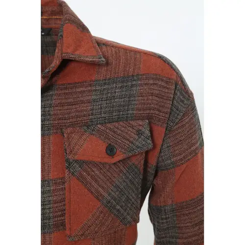 Flanellhemd H-265 Flanellhemd Kariert Hemd Holzfällerhemd Herren Holzfäller Baumwolle Brusttasche Orange XL Flanellhemd H-265 Flanellhemd Kariert Hemd Holzfällerhemd Herren Holzfäller Baumwolle Brusttasche Orange XL