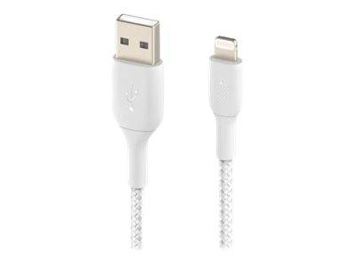 Belkin BOOST CHARGE - Lightning-Kabel - Lightning männlich bis USB männlich - 3 m - weiß - für Apple iPad/iPhone/iPod (Lightning)