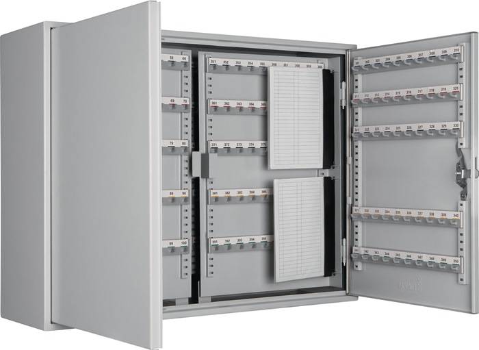 Schlüsselschrank SZ H550xB730xT205mm 2-türig Zylinderschl.Anz.Hak.600 FORMAT