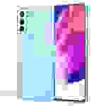 NALIA Robuste Glitzerhülle für Samsung Galaxy S21 FE, Glänzende Glitzer Hybrid Schutzhülle Verstärkte Silikonhülle