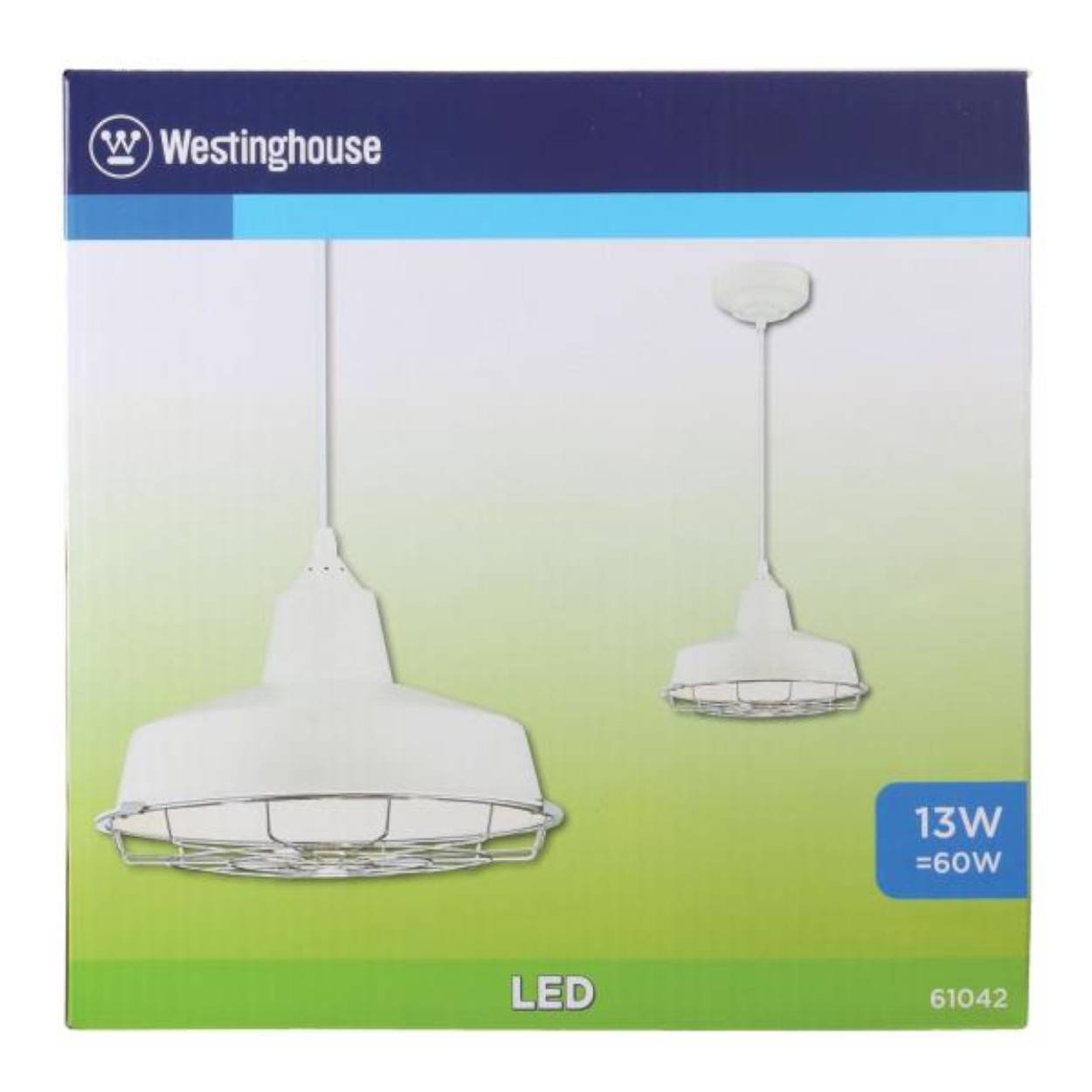LED Pendelleuchte Academy Weiß mit abnehmbarem Käfig